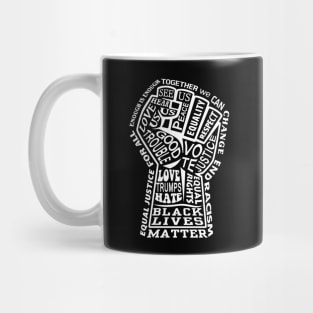 BLACK LIVES MATTER EQUALITY WORD ART 2020 Mug